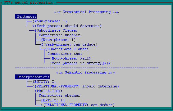 PT's mental processing